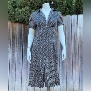 Bebe Printed Silk Dress